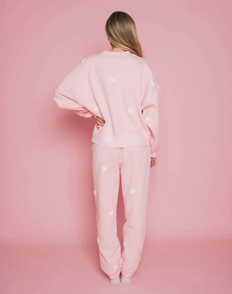 Brunette the label “all over heart oversized jogger” L/XL - photo 2