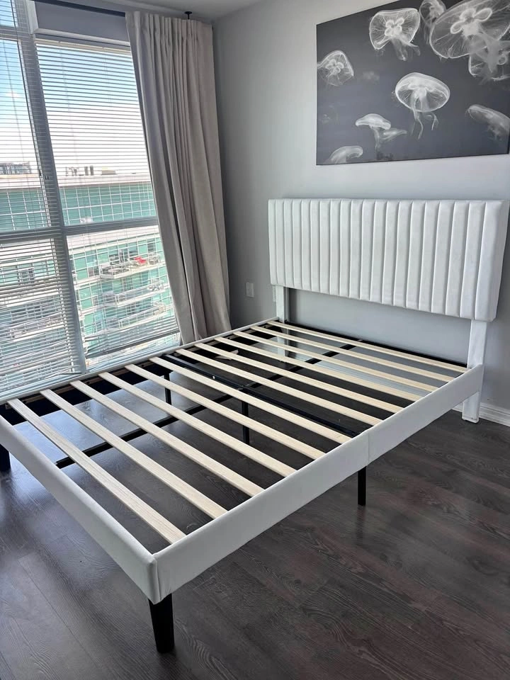 Queen Upholstered Platform Bed Frame