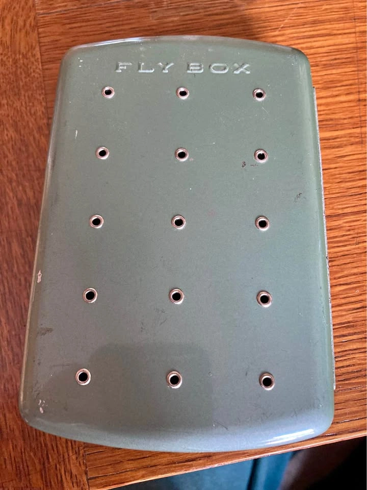 Vintage Metal Fly Box
