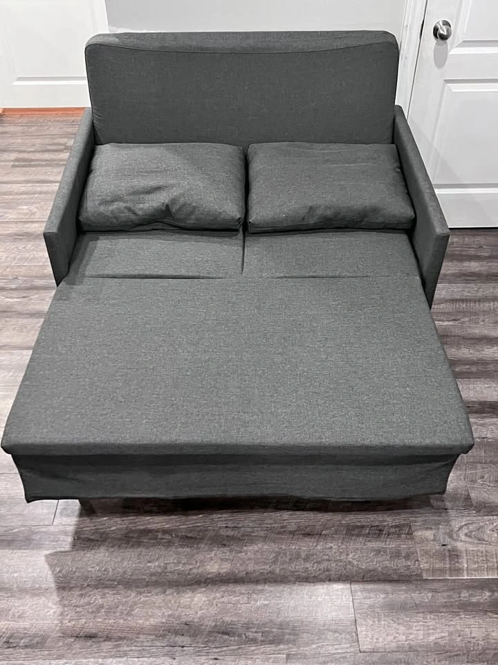 Dark Gray Sleeper Loveseat