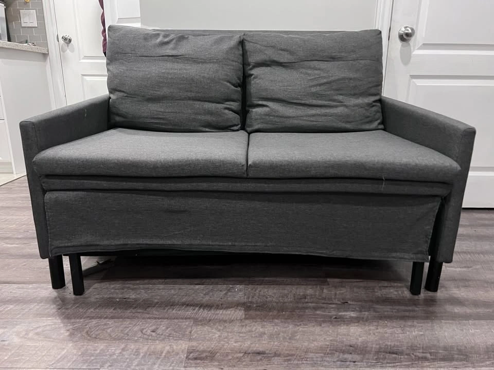 Dark Gray Sleeper Loveseat - photo 4