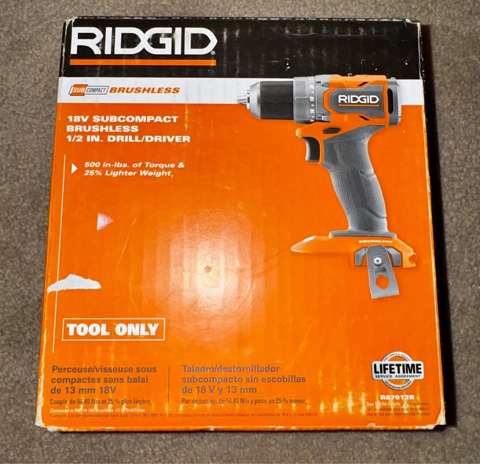 Ridgid Subcompact Brushless 1/2” Drill/Driver (Tool only)