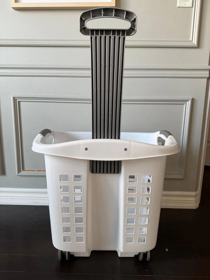 Laundry Basket on Wheels with Retractable Handle - photo 4