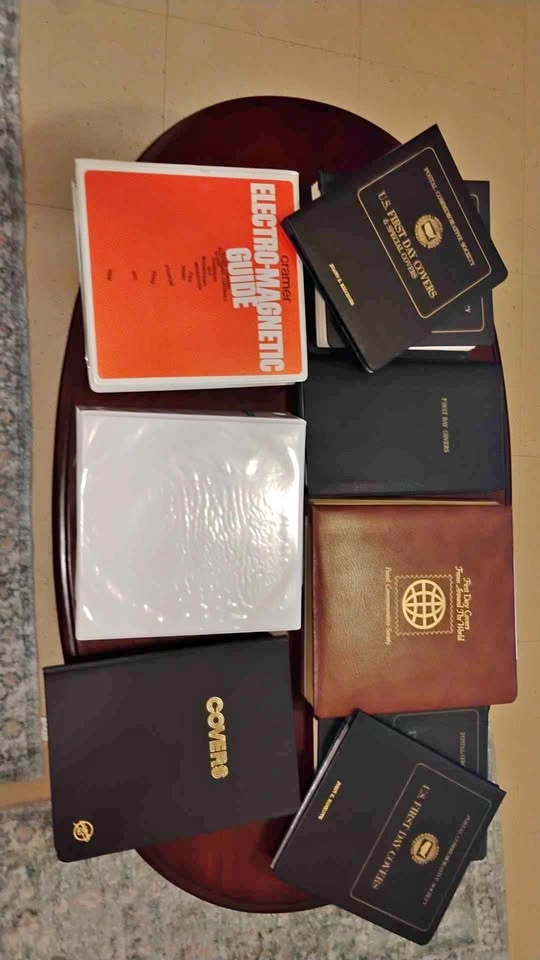 9 Vintage 1970s First Day Covers Full Stamp Albums