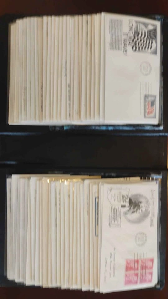 3 Full 1950s Stamp Albums First Day Covers - photo 4
