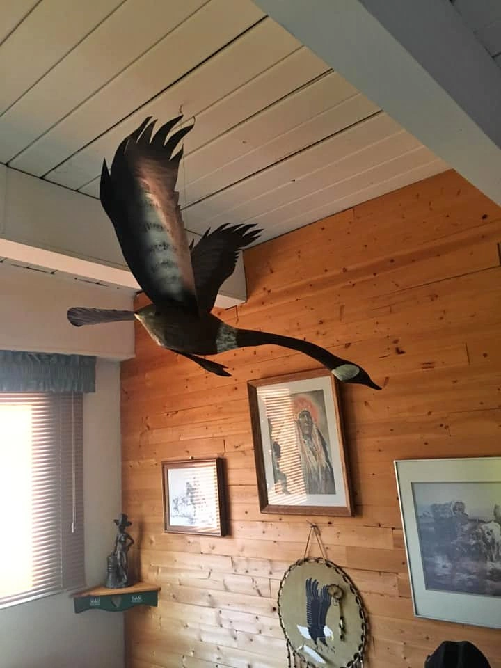 Hand crafted geese