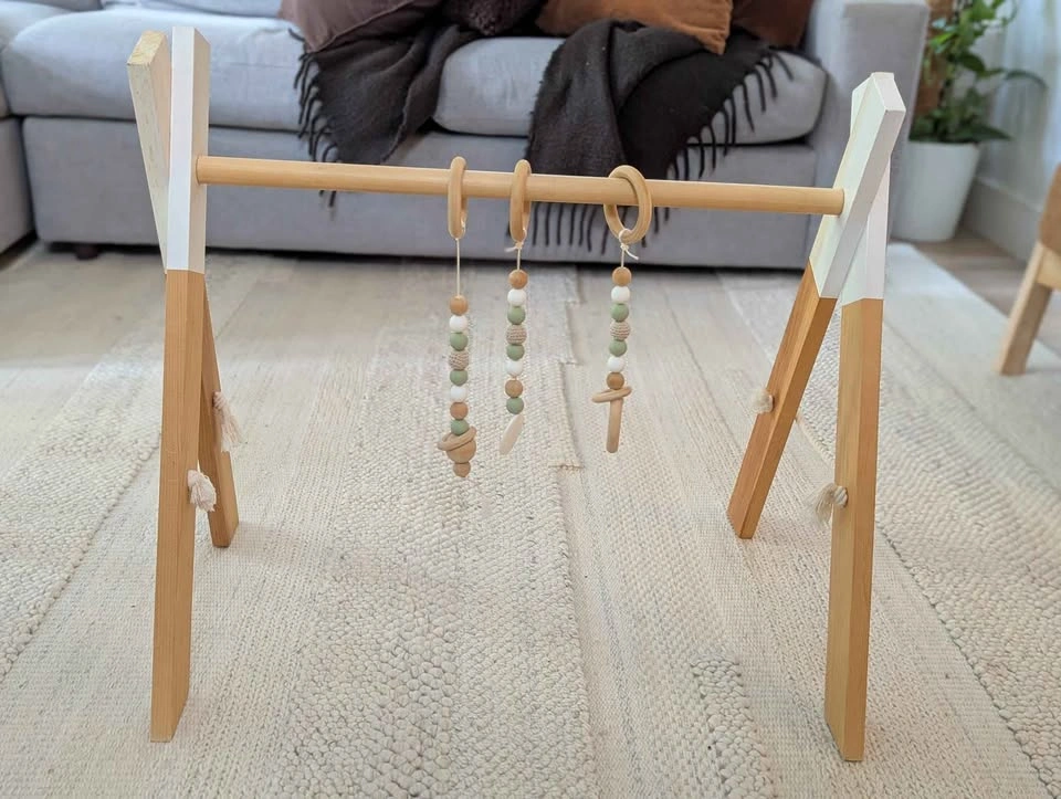 Wooden Rustic Baby Play Gym - photo 2
