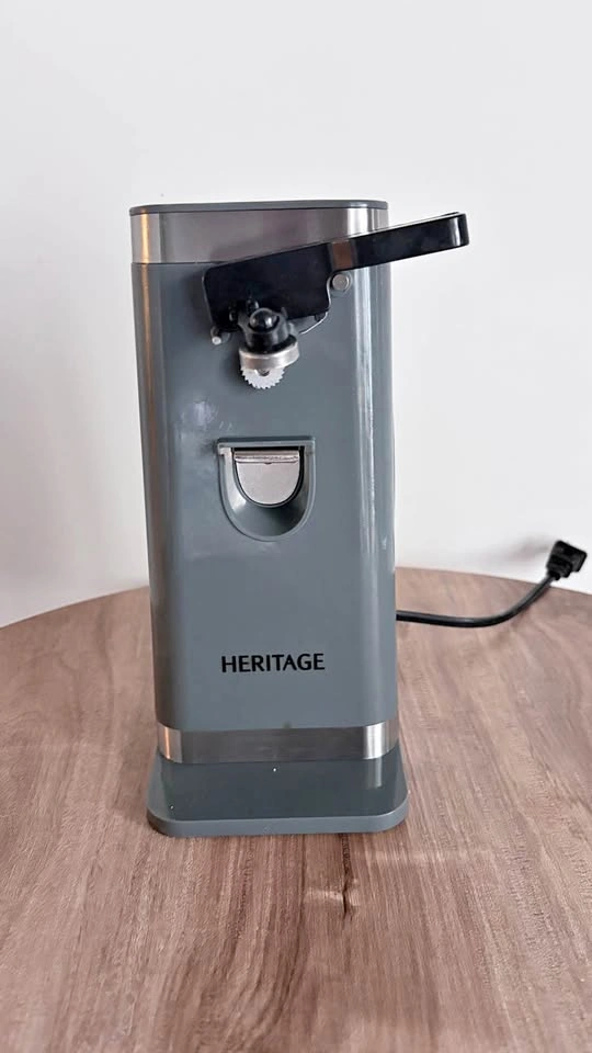 Heritage electric can opener gray