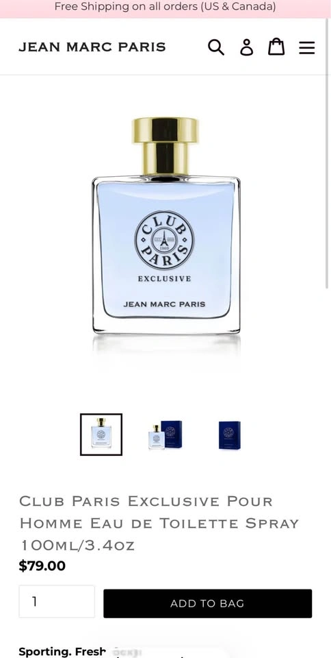 Jean Marc Paris Club Paris Exclusive fragrance - photo 3