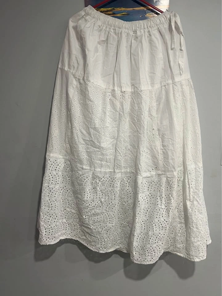 Brand new white cotton skirt - photo 3