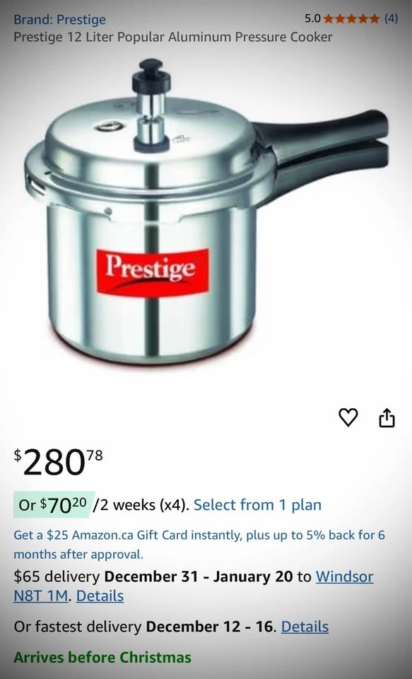 Prestige 12P pressure cooker - photo 5