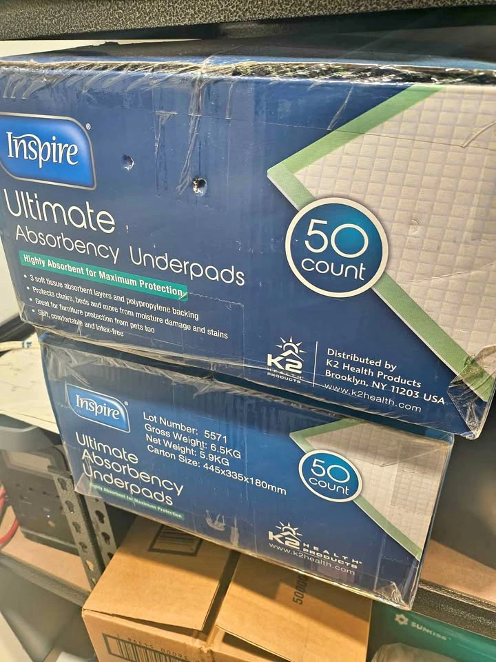 Ultimate Absorbency Underpads 2 boxes