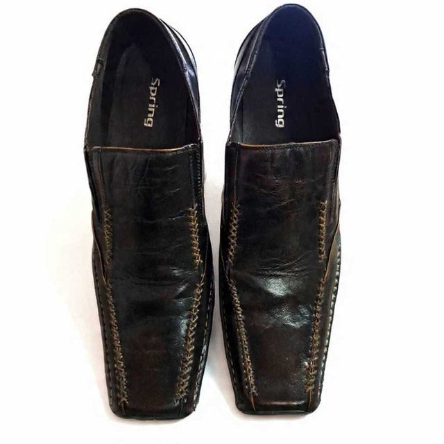 Vintage Men's Square Toe Shoes Size 43D - photo 2