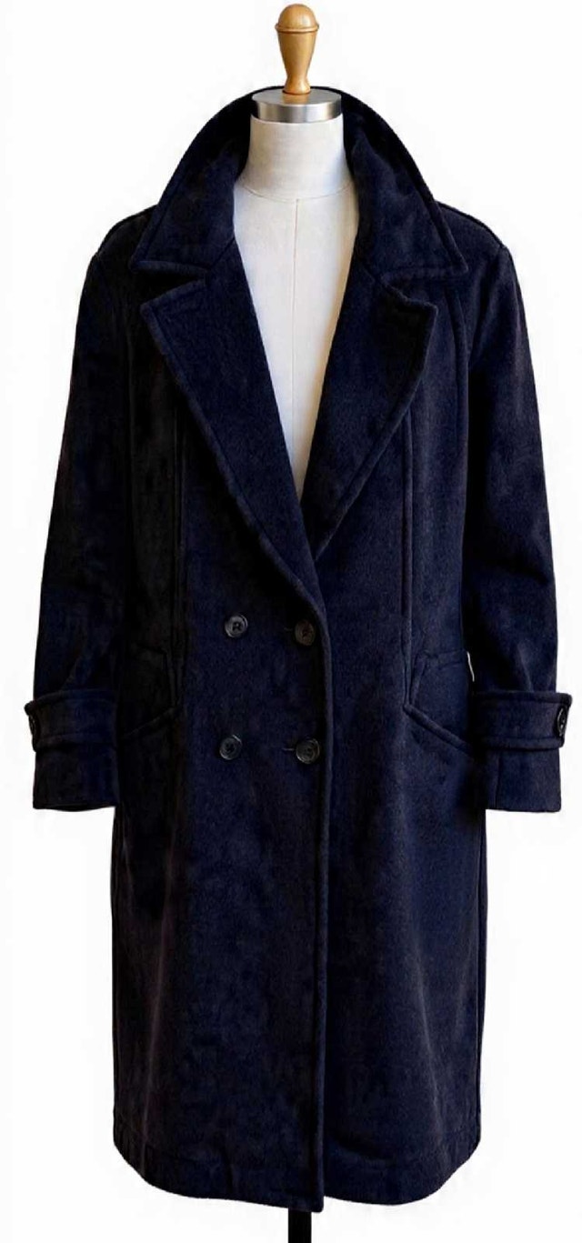 Vintage Mallia Charcoal Wool Cashmere Overcoat | Made in Canada - photo 2