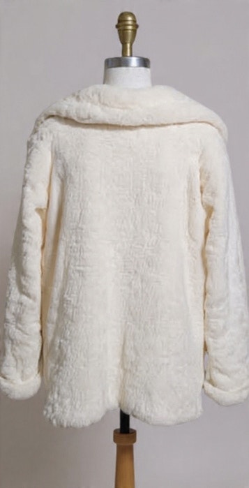 Vintage Olympia White Faux Fur Coat – Women’s – Plush & Elegant - photo 2