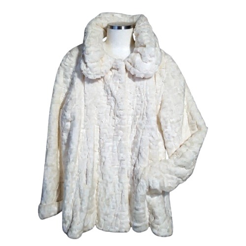 Vintage Olympia White Faux Fur Coat – Women’s – Plush & Elegant - photo 3
