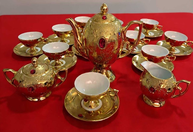 Vintage Italian 27-Piece Coffee Tea Set – Circa 1950s