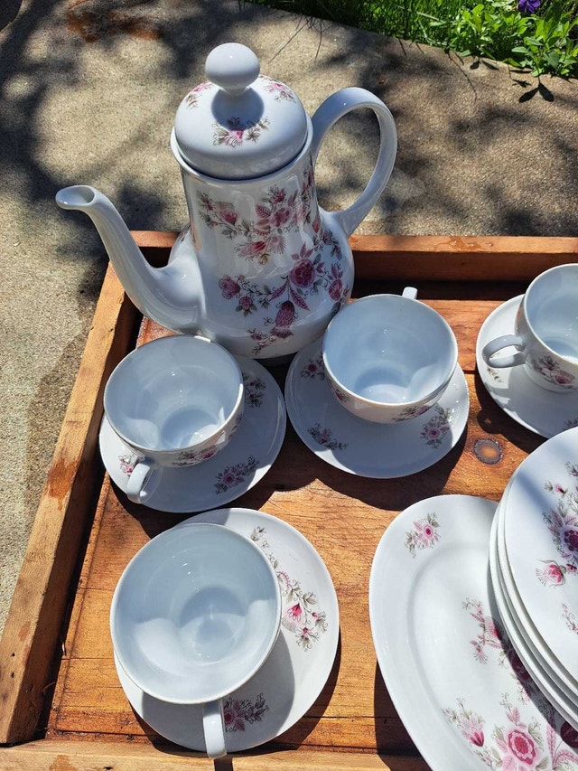 Vintage GDR Kahla Porcelain Tea / Coffee Set - 21 Pcs - photo 2