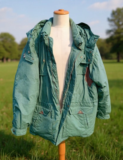 Vintage Casualman Dovey Down Green Parka Jacket