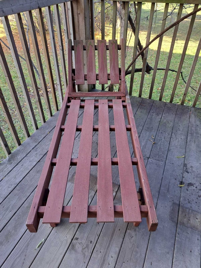 Wooden Chaise Lounger – Stylish & Comfortable Outdoor Seating - photo 2