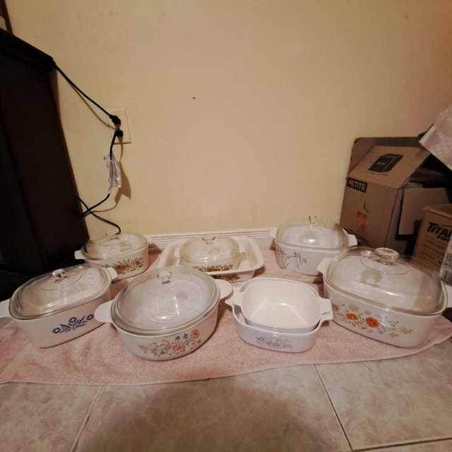 Vintage White CorningWare Baking Dishes – Assorted Patterns - photo 2