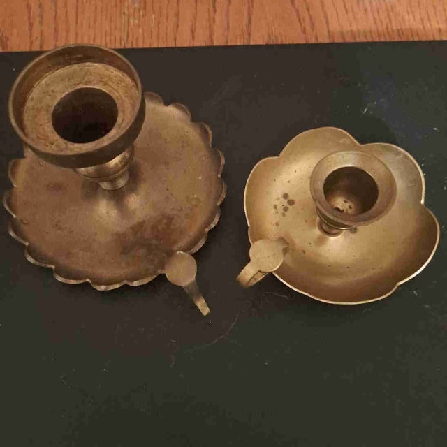 Vintage Chamberstick Candle Holders
