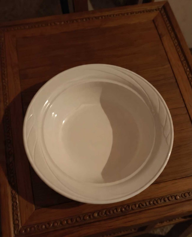 Vintage CorningWare Casual Elegance – White Flora L-21 - photo 2