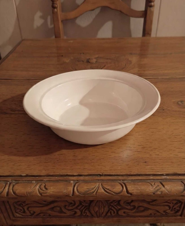 Vintage CorningWare Casual Elegance – White Flora L-21 - photo 3