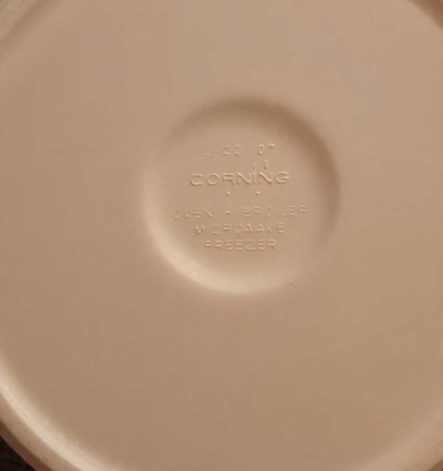 Vintage CorningWare Casual Elegance – White Flora L-21 - photo 4
