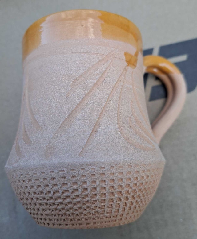 Vintage European Handmade Terracotta Wine Set – 6 Cups & Jug - photo 3