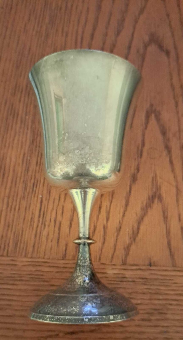 Vintage EPNS Silver-Plated Goblets – BNS India, Set of 4 - photo 5