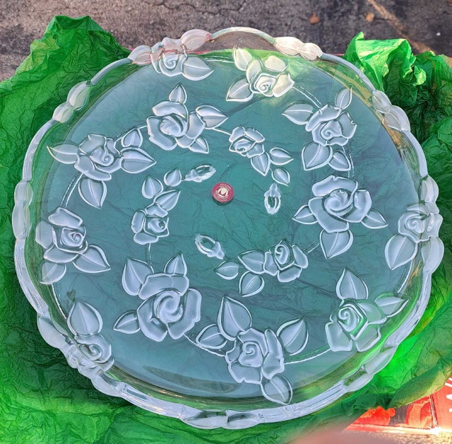 Vintage Georgina Crystal Cake / Serving Platter Waltherglass - photo 2