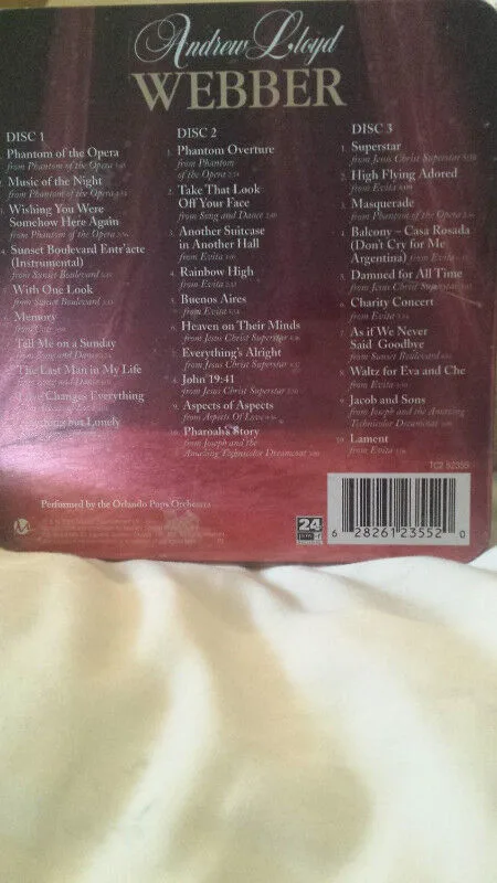 1986 Phantom of the Opera Musical Soundtrack 3 CD's - photo 2