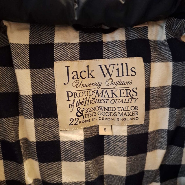 Vintage Jack Wills Navy Blue Hooded Gilet | Quilted Puffer Vest - photo 5