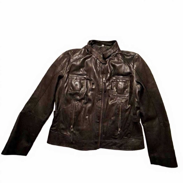 Bailey 44 Women’s Black Lambskin Leather Moto Jacket – Size XL - photo 2