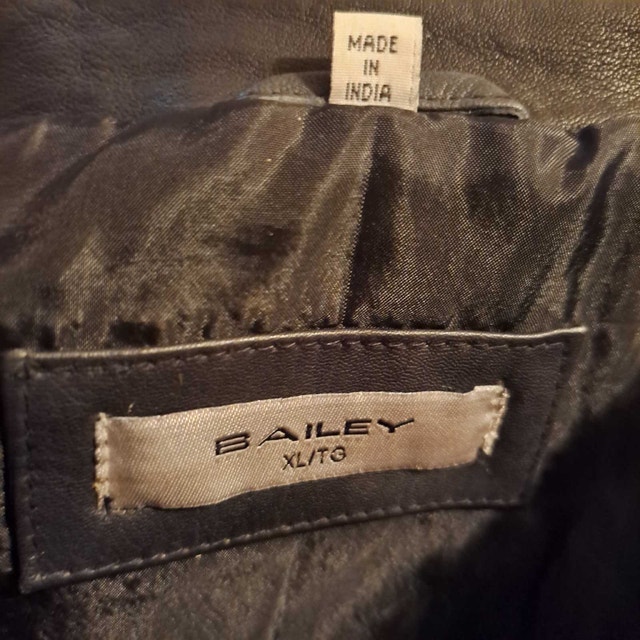 Bailey 44 Women’s Black Lambskin Leather Moto Jacket – Size XL - photo 3