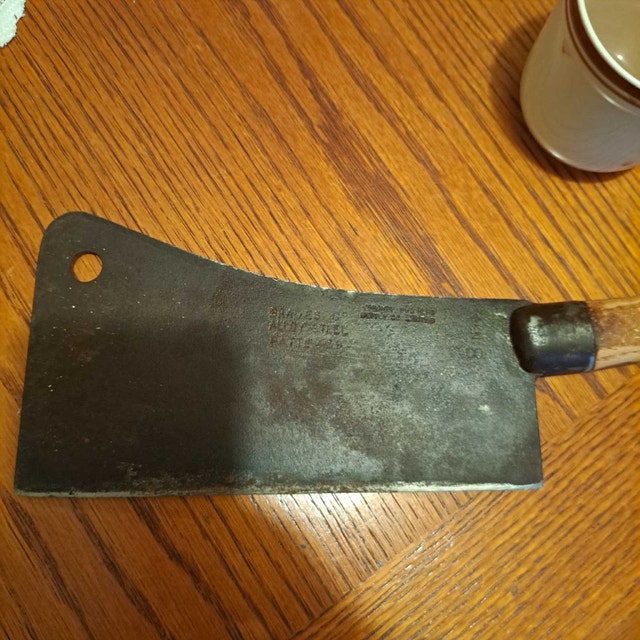 Antique BRADES Butcher Cleaver – Toronto Butchers Supply Co.