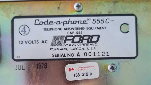 Retro Tech Spotlight: Philips 555 Code-a-Phone Answering Machine - photo 2