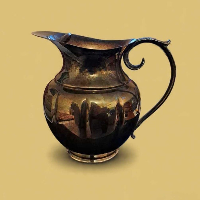 Vintage Silver Pitcher, Marlboro Plate, Morton-Parker