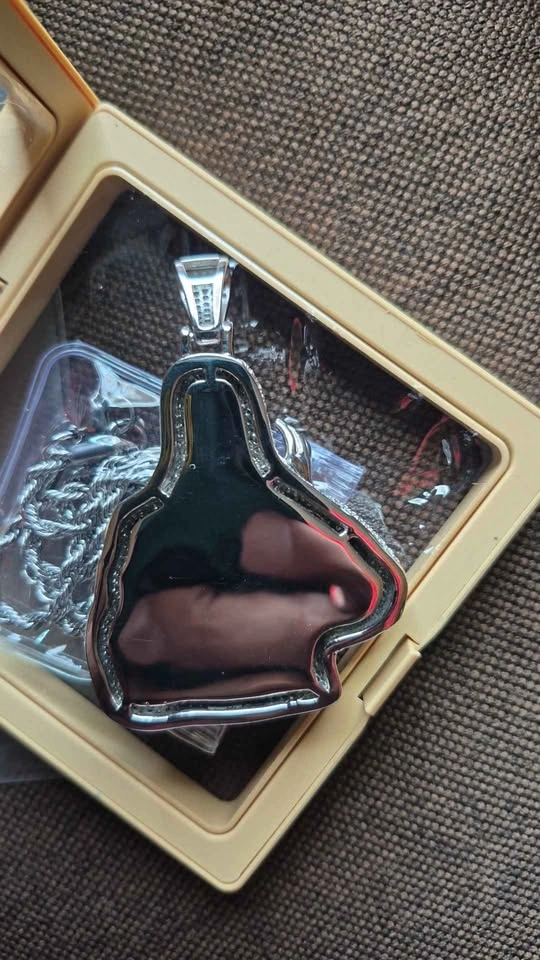316L Stainless Steel Iced Out Jesus Pendant - photo 3