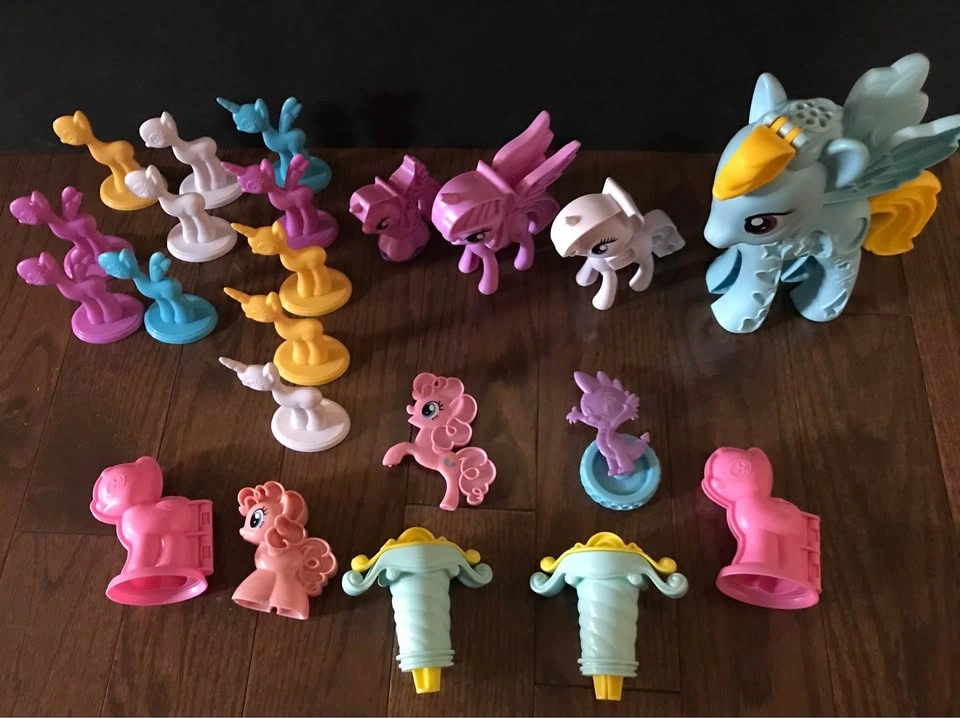 Play Doh My Little Pony Make N Style Pony Moulds– Lot of 22