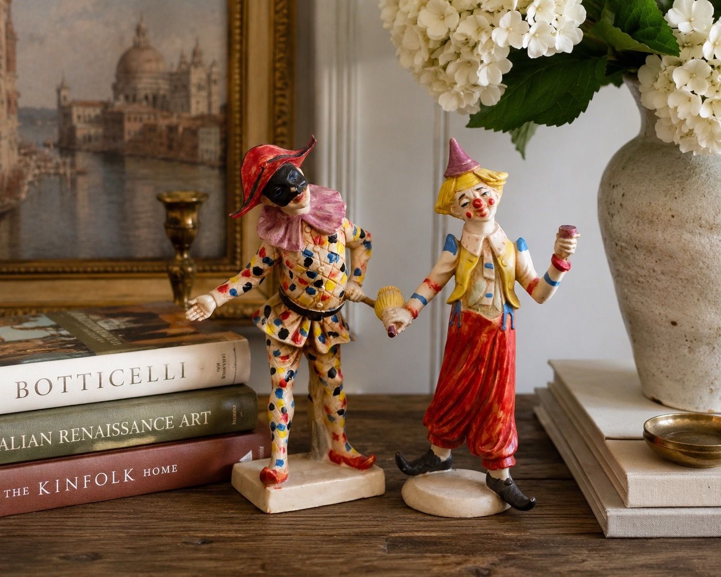 VINTAGE ITALIAN HARLEQUIN JESTER & CLOWN FIGURINES - photo 5