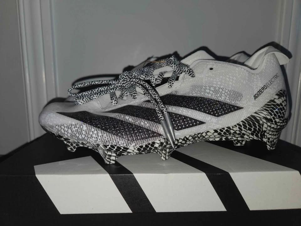 Adidas ADIZERO Electric 2 Exotic Speed White Football Cleats - photo 3