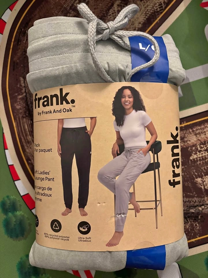 Frank And Oak Ultra-Soft Ladies' Cargo Lounge Pants Grey Large