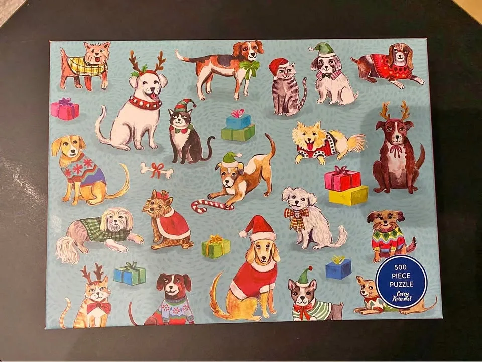 Holiday Dog Puzzle (500 Pieces)