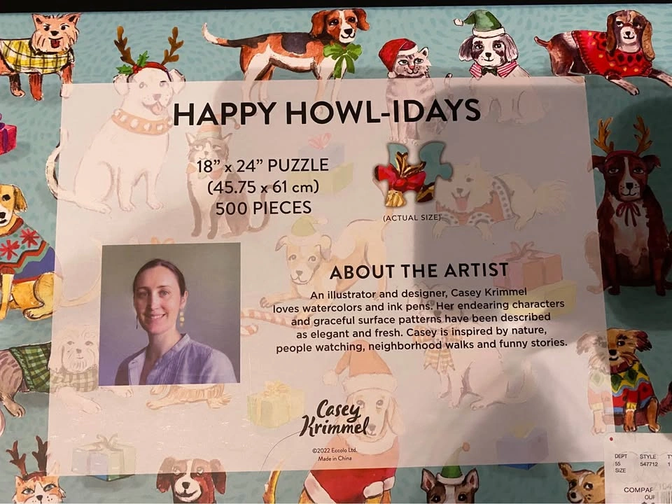 Holiday Dog Puzzle (500 Pieces) - photo 2