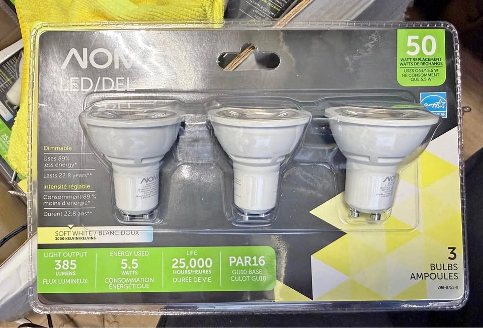 NEW NOMA LED PAR16 GU10 Bulbs – Pack of 3 – Dimmable