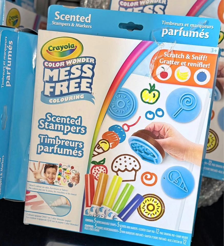 NEW Crayola Color Wonder Mess Free Scented Stampers Set