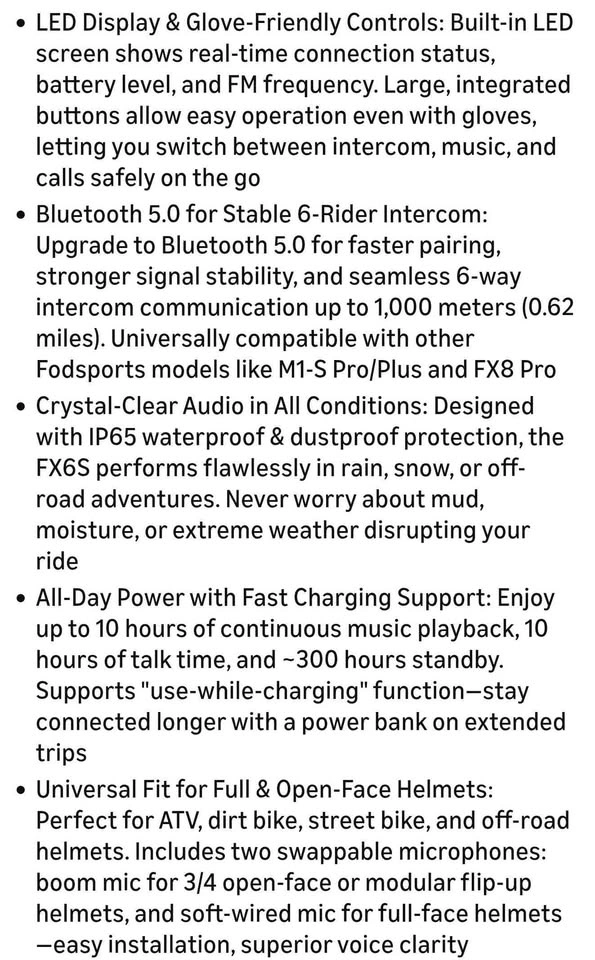 Motorcycle Bluetooth headset - photo 3