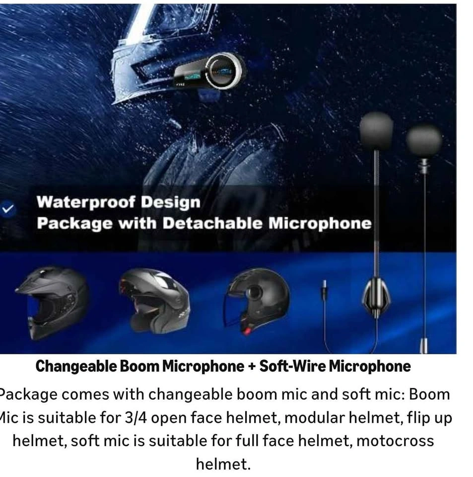 Motorcycle Bluetooth headset - photo 4